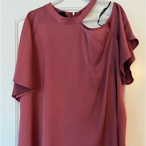 City chich cold shoulder blouse